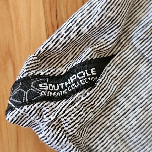 Southpole‎ Button Up VTG Shirt Men’s Sz XL Roll Tab Long Sleeve Striped - Picture 6 of 6